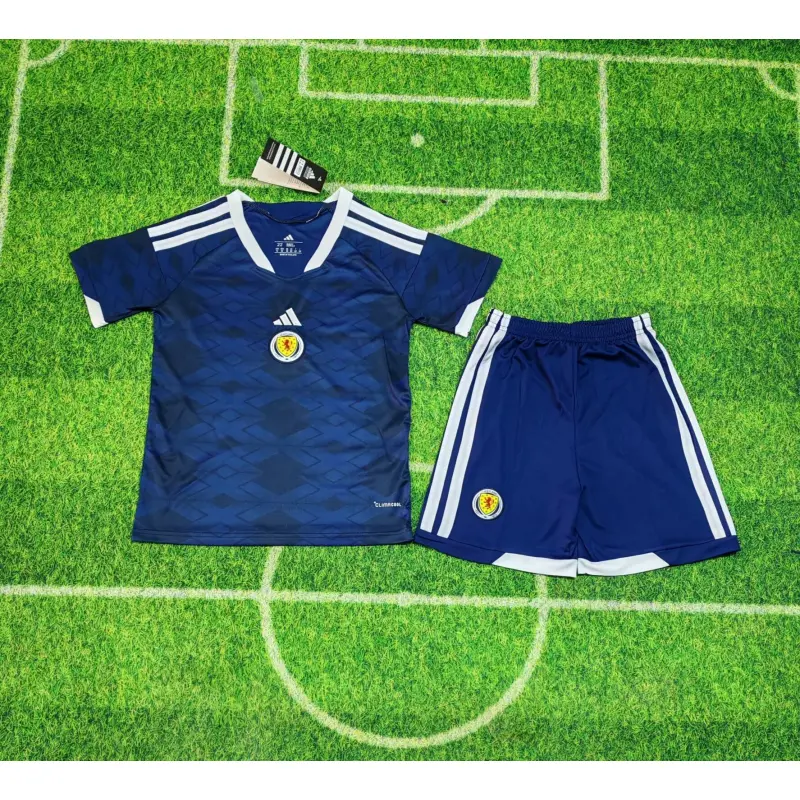 Camiseta Escocia 2026 Home Mundial Azul Niño Kit