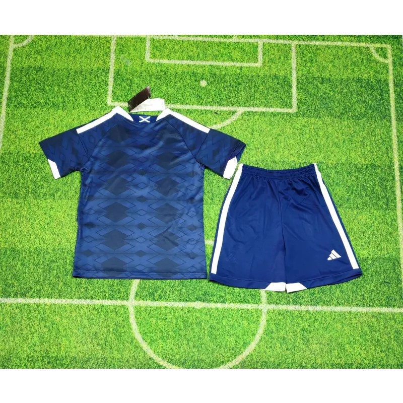 Camiseta Escocia 2026 Home Mundial Azul Niño Kit