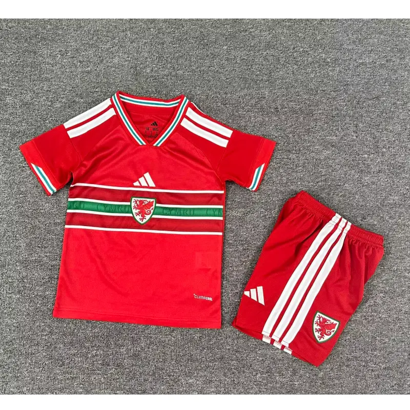 Camiseta Gales 2026 Home Mundial Rojo Niño Kit