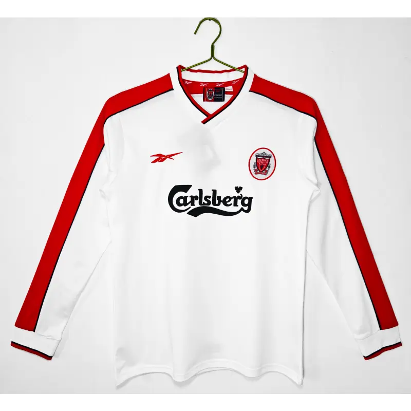 Camiseta Liverpool 1998 Away Retro ML Blanco