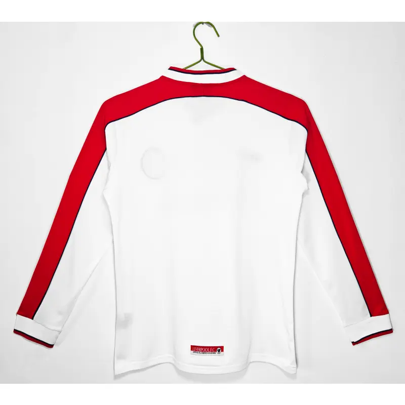 Camiseta Liverpool 1998 Away Retro ML Blanco