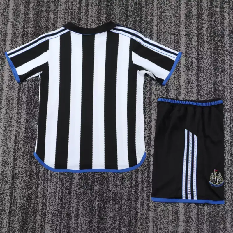 Camiseta Newcastle United 1999/00 Home Retro Negro/Blanco Niño Kit