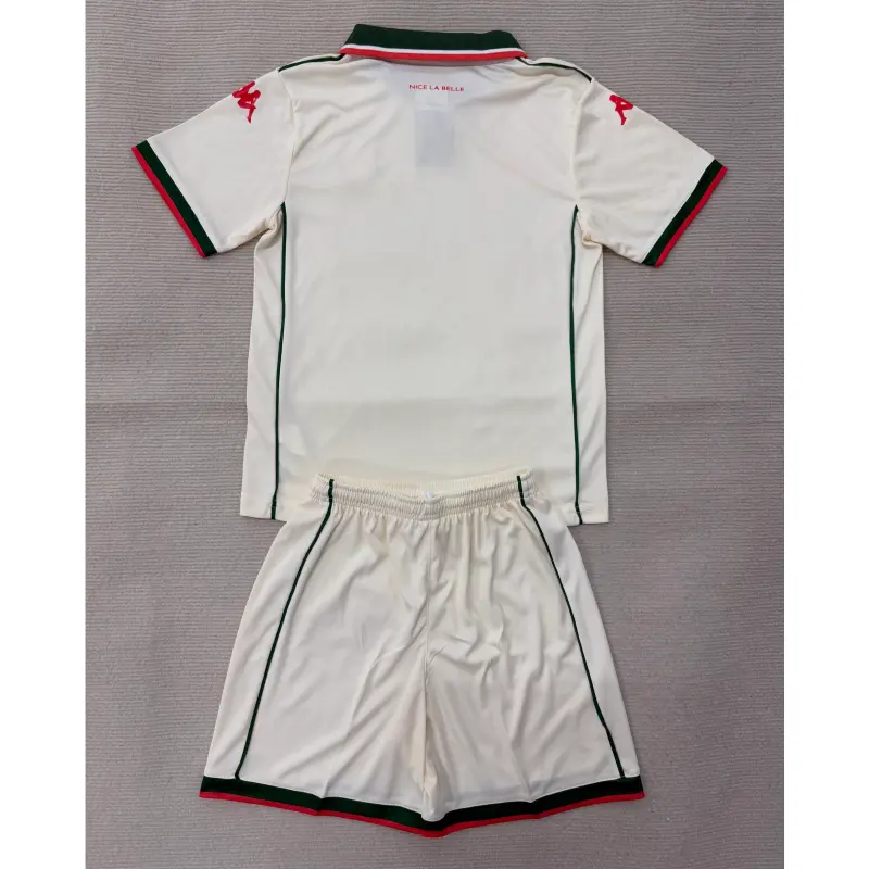 Camiseta OCG Nice 2025/2026 Away Blanco Niño Kit