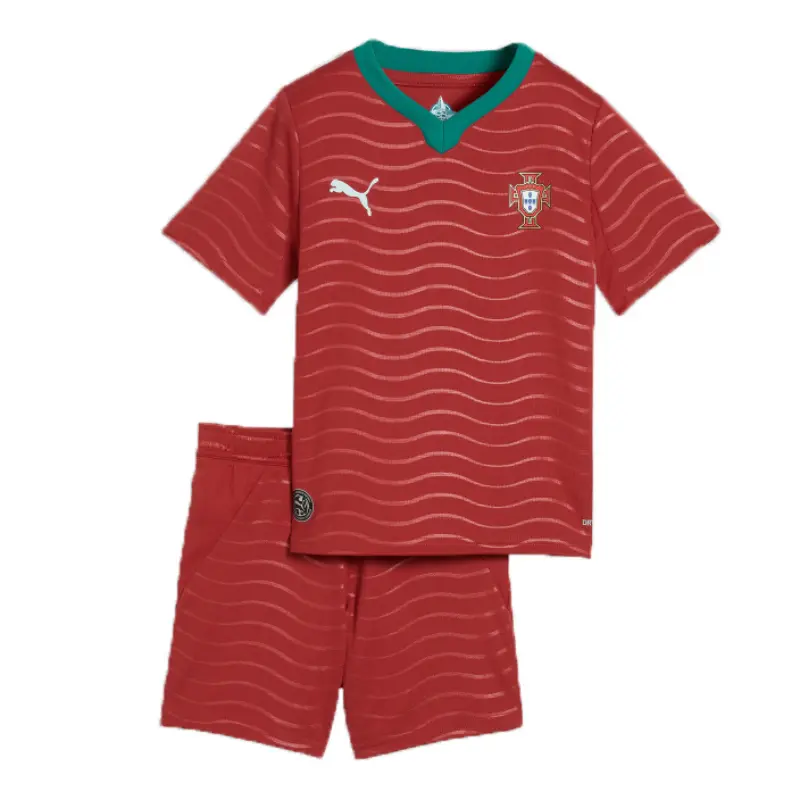 Camiseta Portugal 2026 Home Mundial Rojo Niño Kit