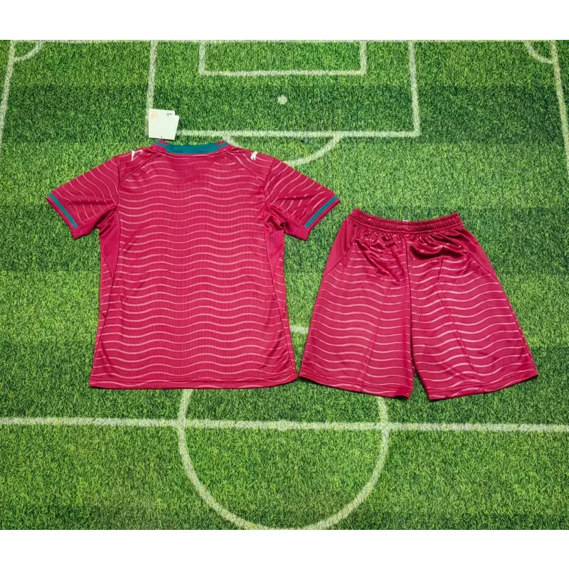 Camiseta Portugal 2026 Home Mundial Rojo Niño Kit
