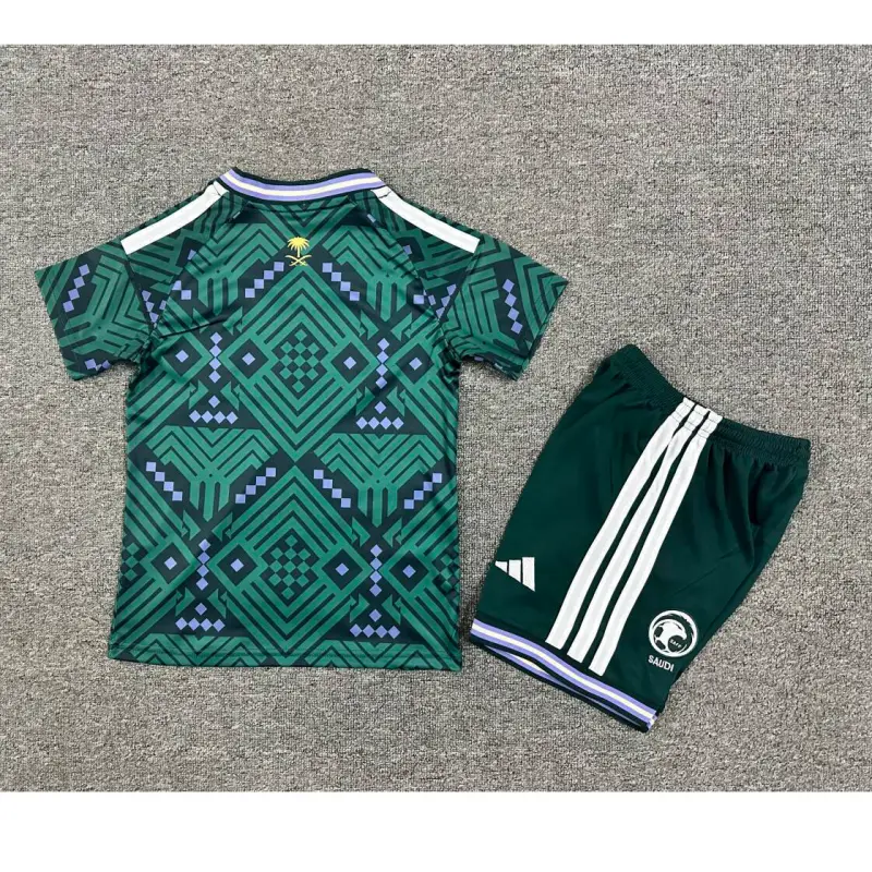 Camiseta Saudi Arabia 2026 Home Mundial Verde Niño Kit