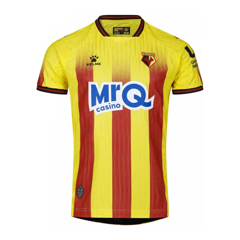Camiseta Watford 2025/2026 Home Amarillo/Rojo