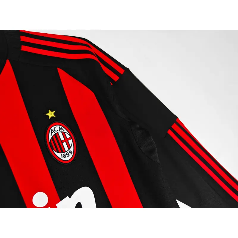 Camiseta AC Milan 2008/09 Home Retro ML Rojo/Negro