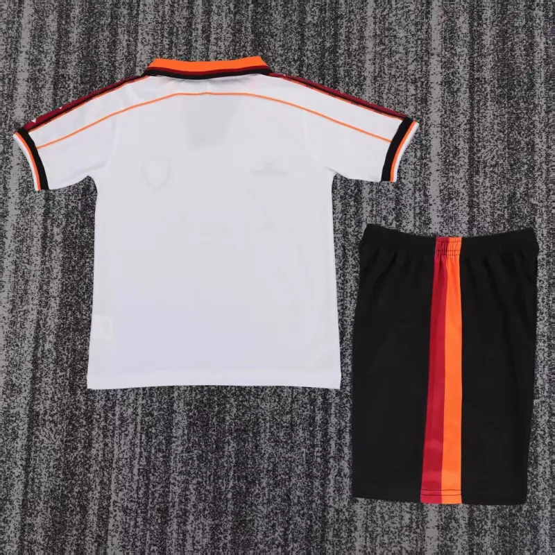 Camiseta AS Roma 1998/99 Away Retro Blanco Niño Kit
