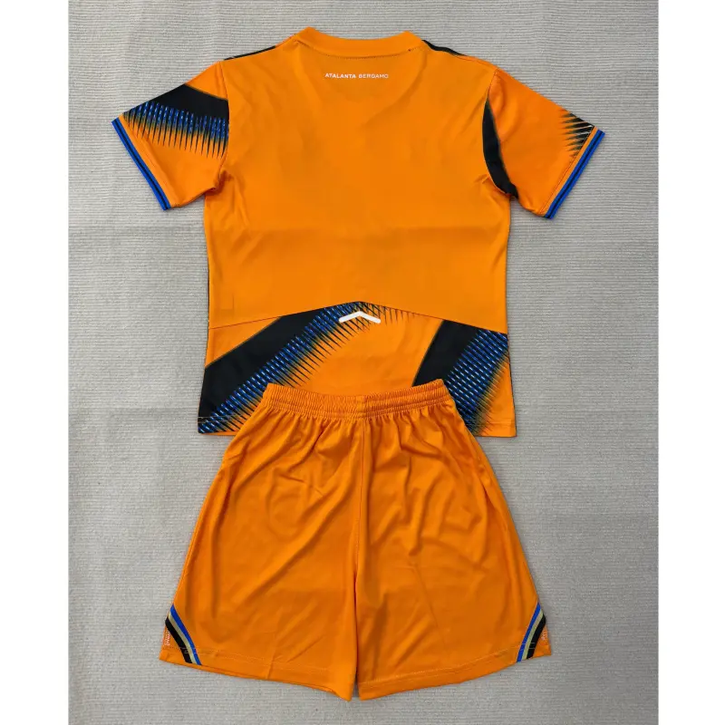 Camiseta Atalanta BC 2025/2026 Third Naranja/Azul Niño Kit