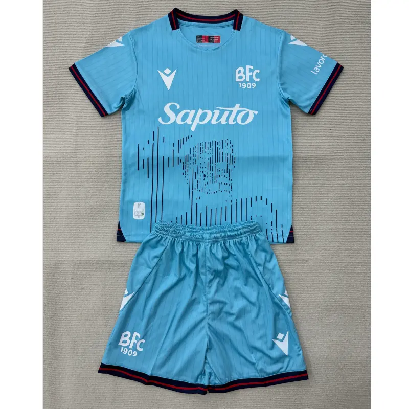 Camiseta Bologna 2025/2026 Third Azul Claro Niño Kit