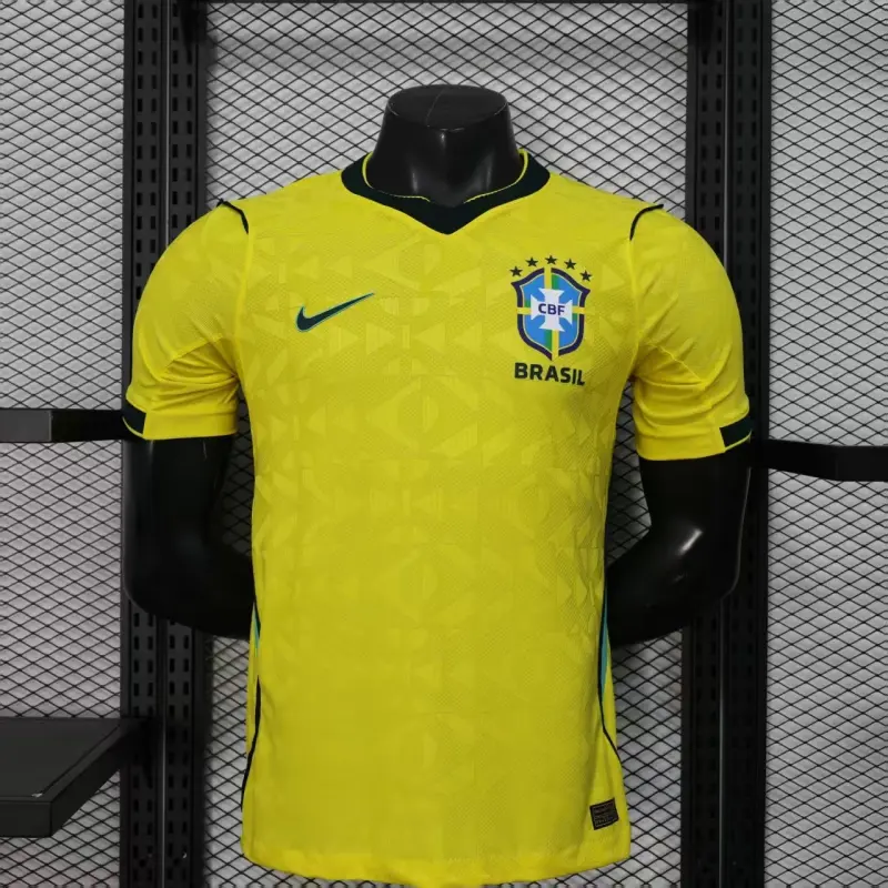 Camiseta Brasil 2026 Home Mundial Amarillo (EDICIÓN JUGADOR)