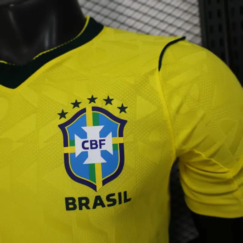 Camiseta Brasil 2026 Home Mundial Amarillo (EDICIÓN JUGADOR)
