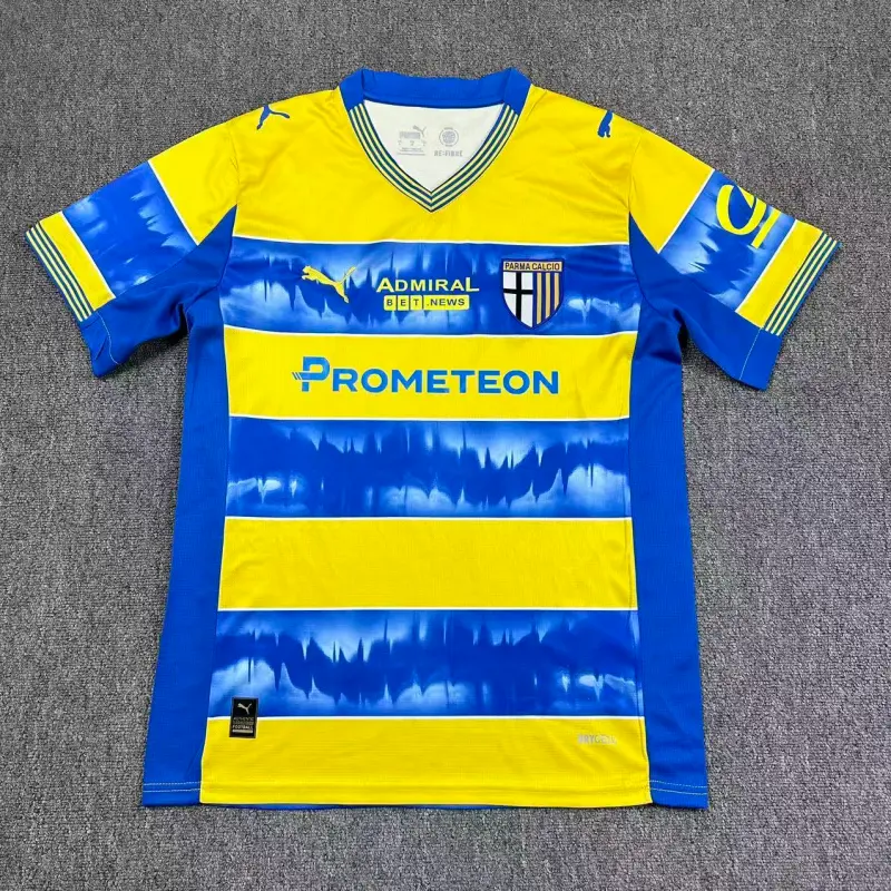 Camiseta Parma Calcio 2025/2026 Away con Publicitaria Azul/Amarillo