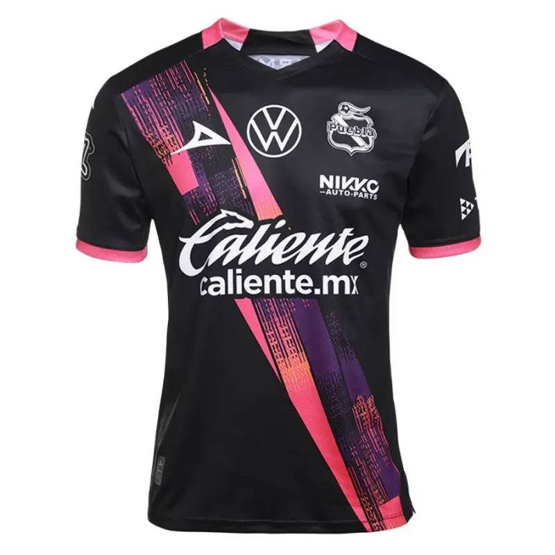 Camiseta Puebla 2025/2026 Away Negro/Rosa