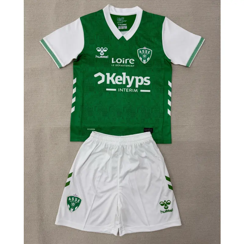 Camiseta Saint-Étienne 2025/2026 Home Verde Niño Kit