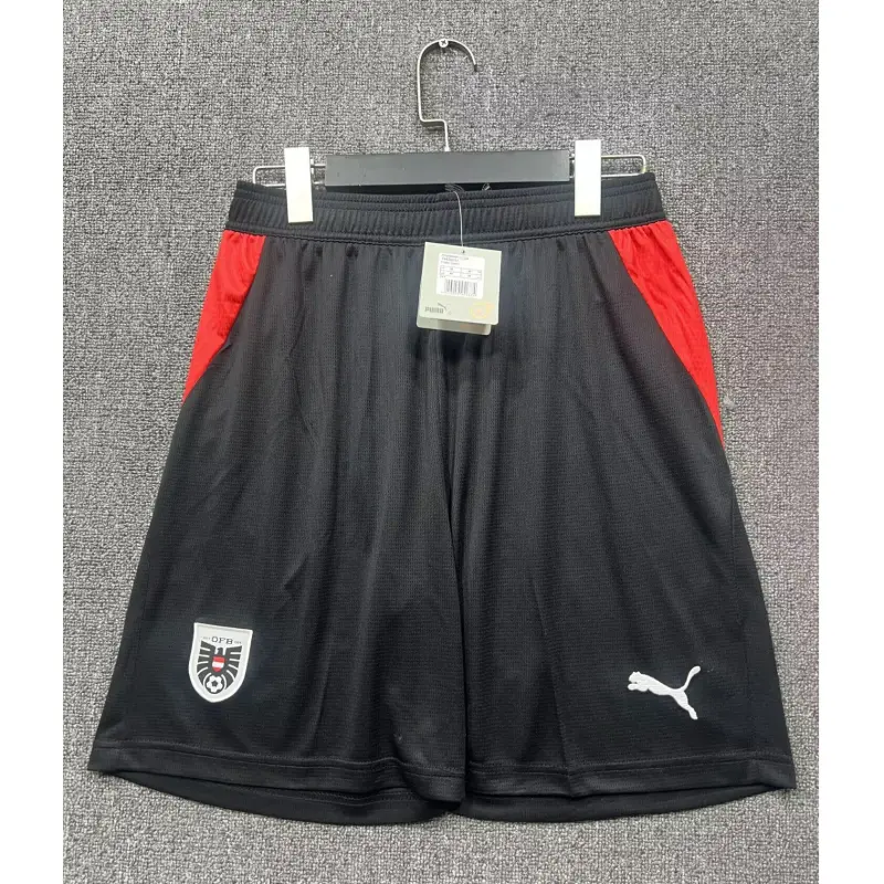 Pantalón Corto Austria 2026 Home Mundial Negro