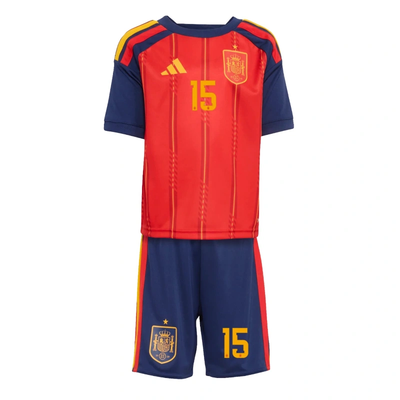 Camiseta Baena 15 España 2026 Home Rojo/Azul Niño Kit