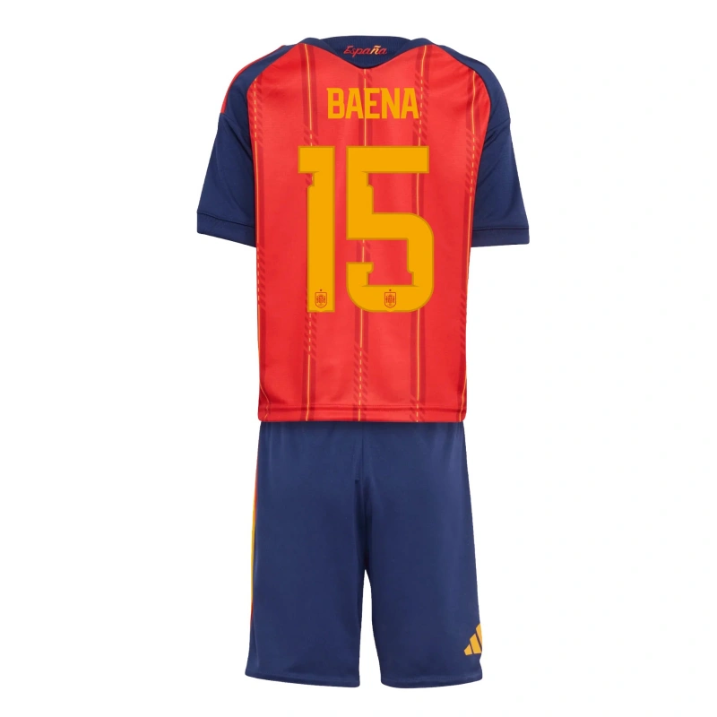 Camiseta Baena 15 España 2026 Home Rojo/Azul Niño Kit