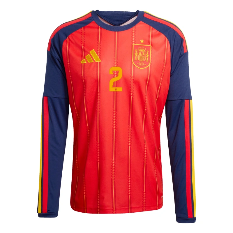 Camiseta Carvajal 2 España 2026 Home ML Rojo/Azul