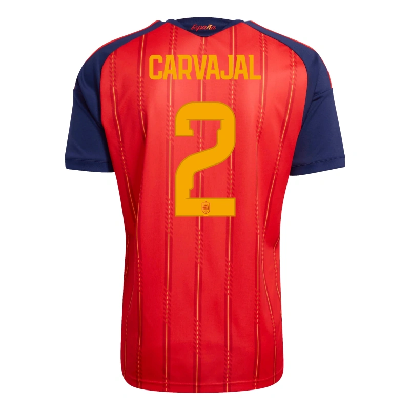 Camiseta Carvajal 2 España 2026 Home Rojo/Azul