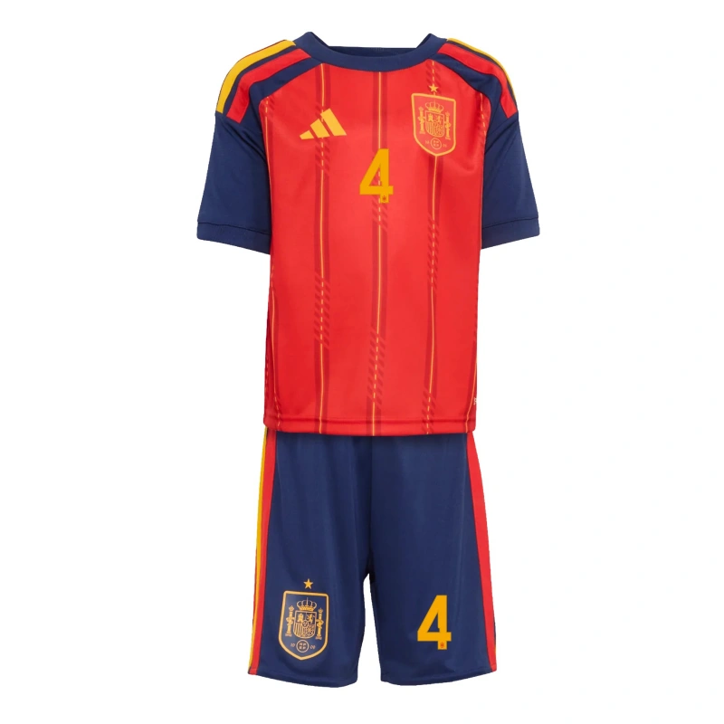 Camiseta Cubarsí 4 España 2026 Home Rojo/Azul Niño Kit