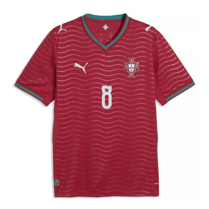 Camiseta B.Fernandez 8 Portugal 2026 Home Rojo
