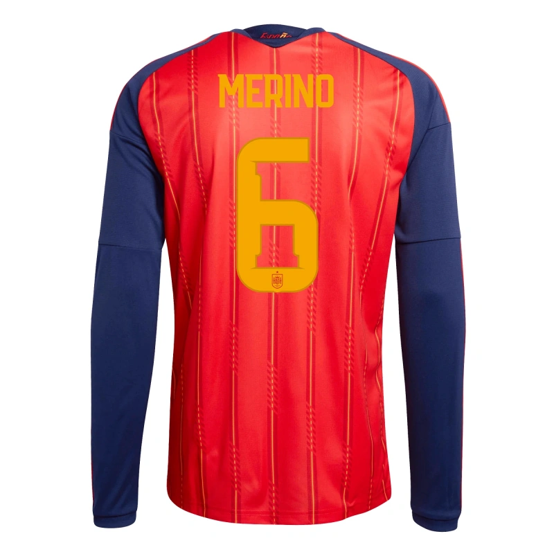 Camiseta Merino 6 España 2026 Home ML Rojo/Azul