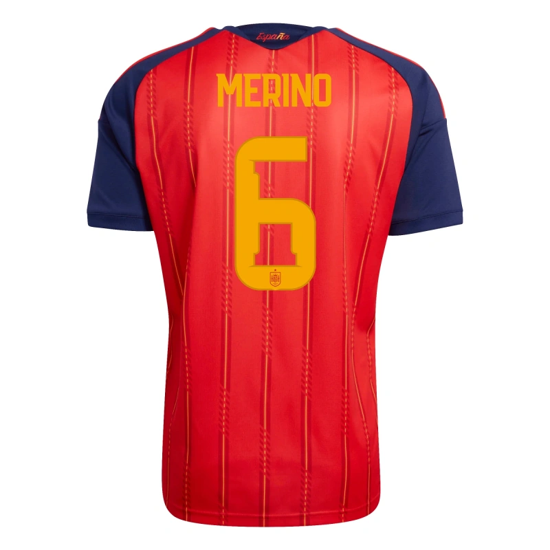 Camiseta Merino 6 España 2026 Home Rojo/Azul