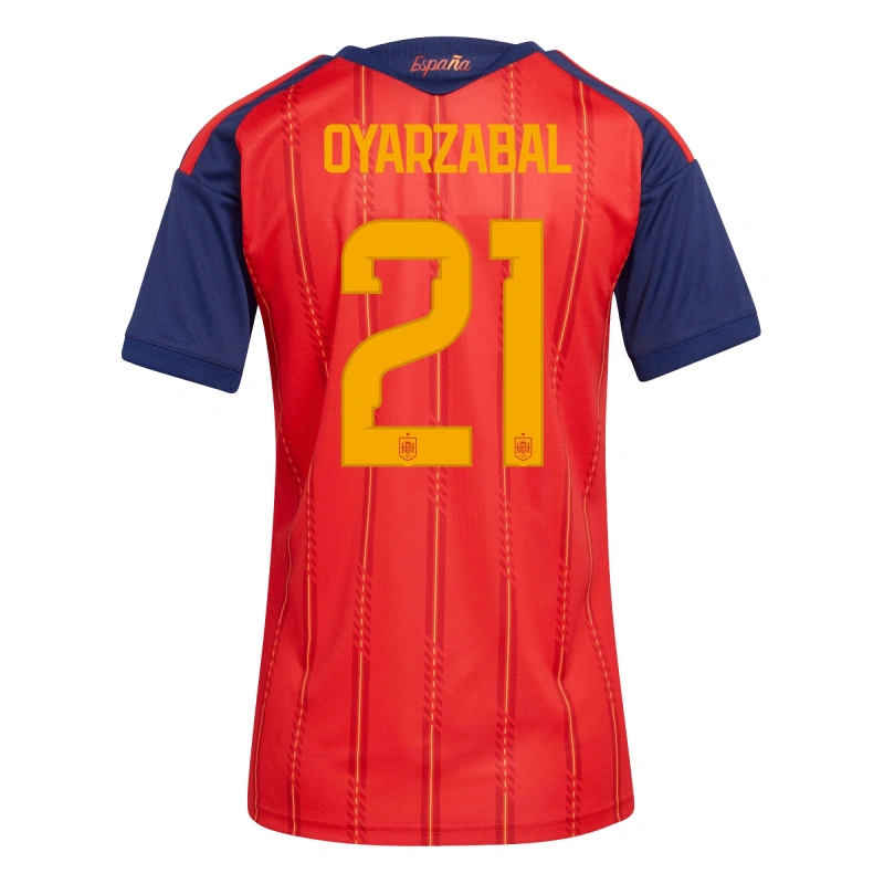 Camiseta Oyarzabal 21 España 2026 Home Rojo/Azul Mujer