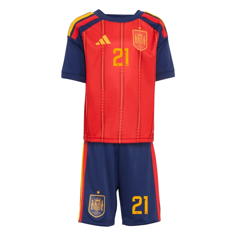 Camiseta Oyarzabal 21 España 2026 Home Rojo/Azul Niño Kit