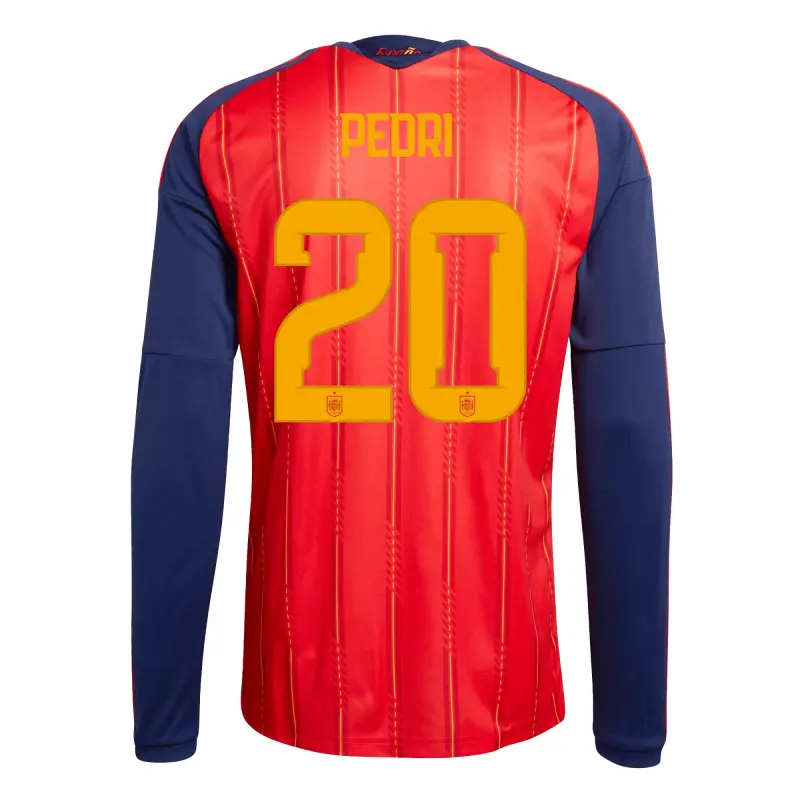 Camiseta Pedri 20 España 2026 Home ML Rojo/Azul