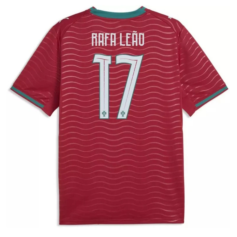 Camiseta Rafa Leão 17 Portugal 2026 Home Rojo