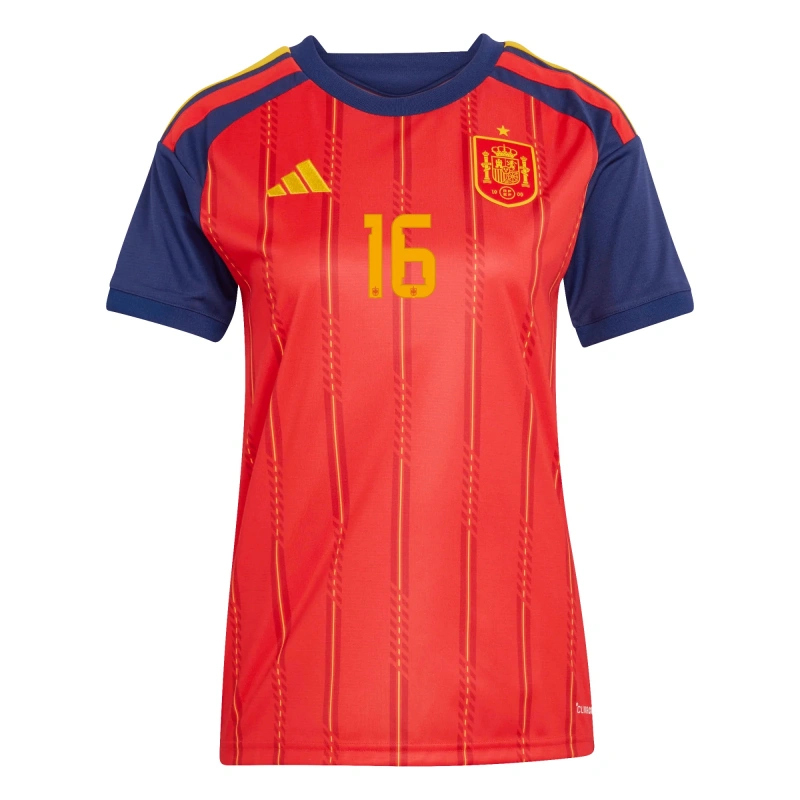 Camiseta Rodrigo 16 España 2026 Home Rojo/Azul Mujer