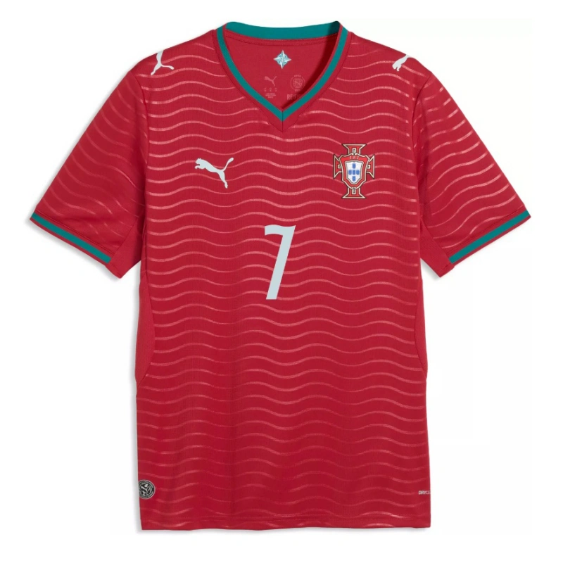 Camiseta Ronaldo 7 Portugal 2026 Home Mundial Rojo
