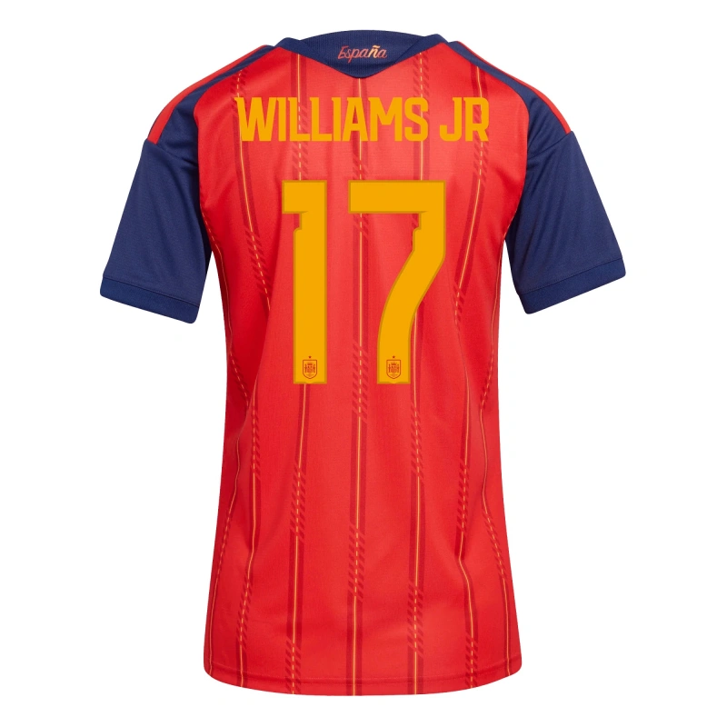 Camiseta Williams Jr 17 España 2026 Home Rojo/Azul Mujer