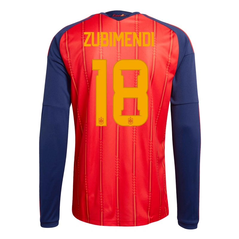 Camiseta Zubimendi 18 España 2026 Home ML Rojo/Azul