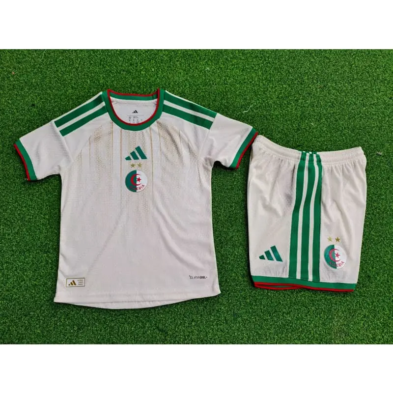Camiseta Argelia 2026 Home Mundial Blanco Niño Kit (EDICIÓN JUGADOR)