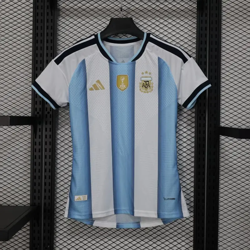 Camiseta Argentina 2026 Home Mundial Azul/Blanco Mujer con FIFA2022 (EDICIÓN JUGADOR)