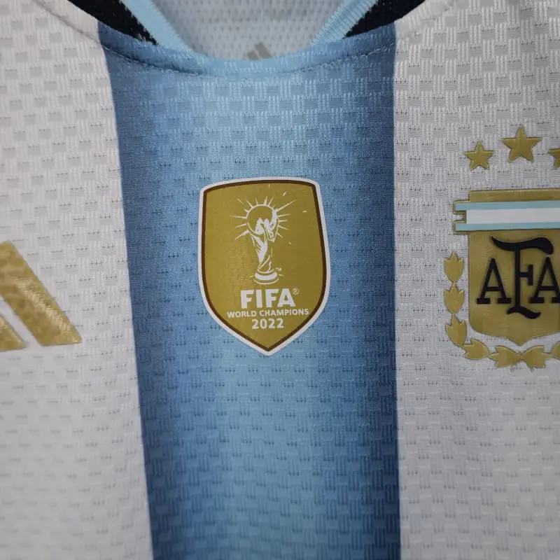 Camiseta Argentina 2026 Home Mundial Azul/Blanco Mujer con FIFA2022 (EDICIÓN JUGADOR)