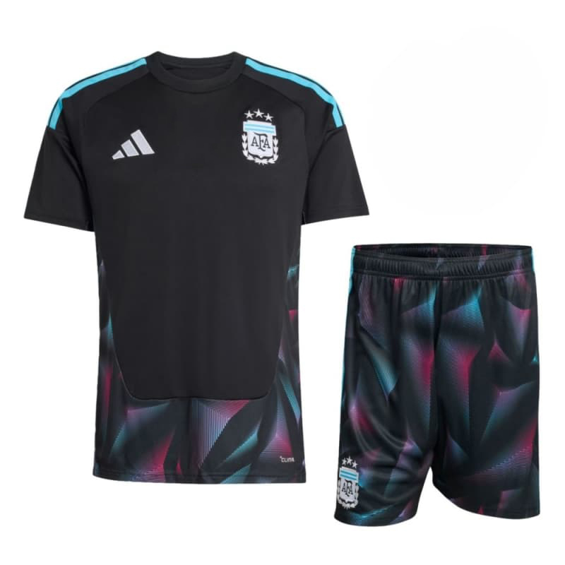Camiseta de Portero Argentina 2026 Home Mundial Negro Niño Kit