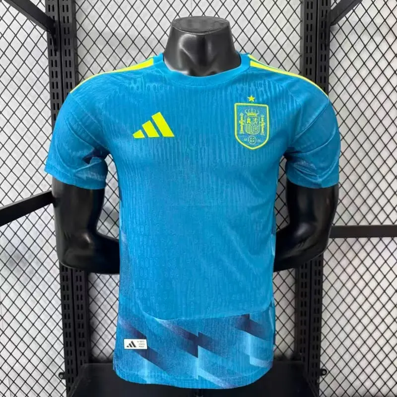 Camiseta de Portero España 2026 Home Mundial Azul (EDICIÓN JUGADOR)