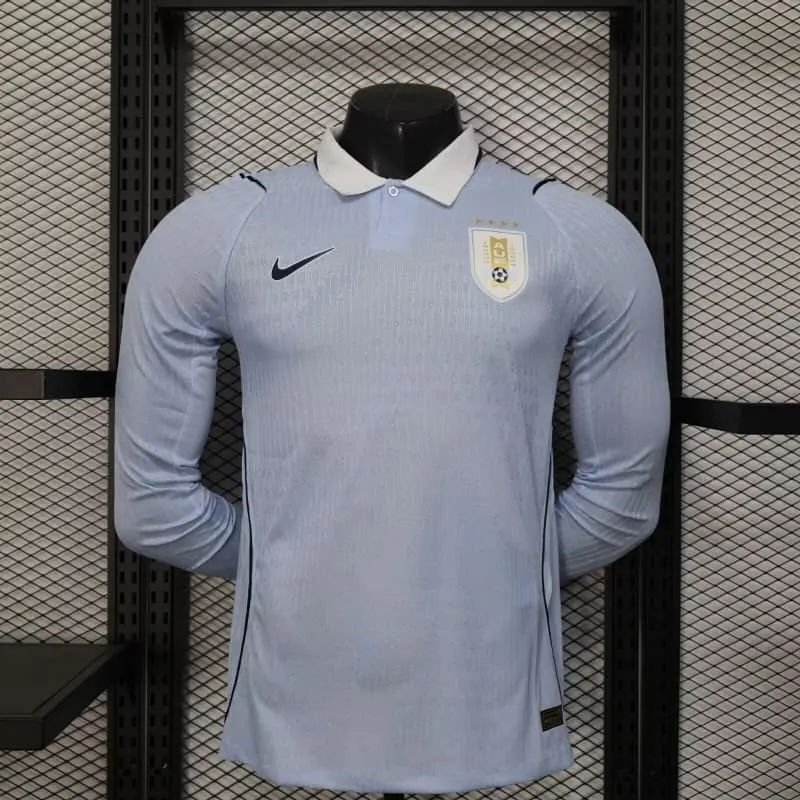 Camiseta Uruguay 2026 Home Mundial ML Azul Claro (EDICIÓN JUGADOR)