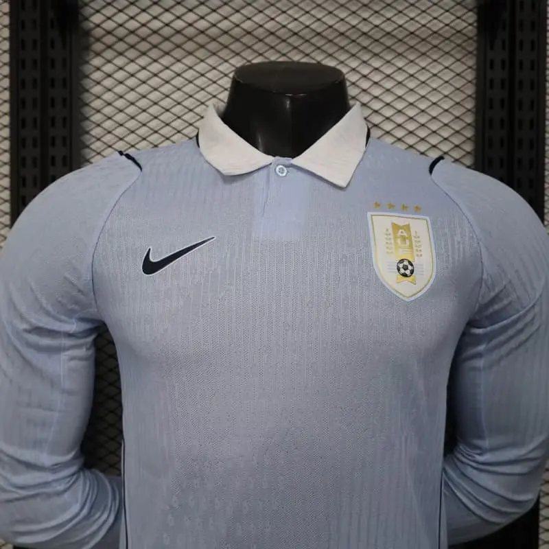 Camiseta Uruguay 2026 Home Mundial ML Azul Claro (EDICIÓN JUGADOR)