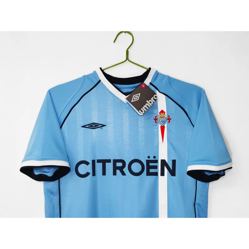 Camiseta Celta De Vigo Retro 2001/02 Home Azul Claro