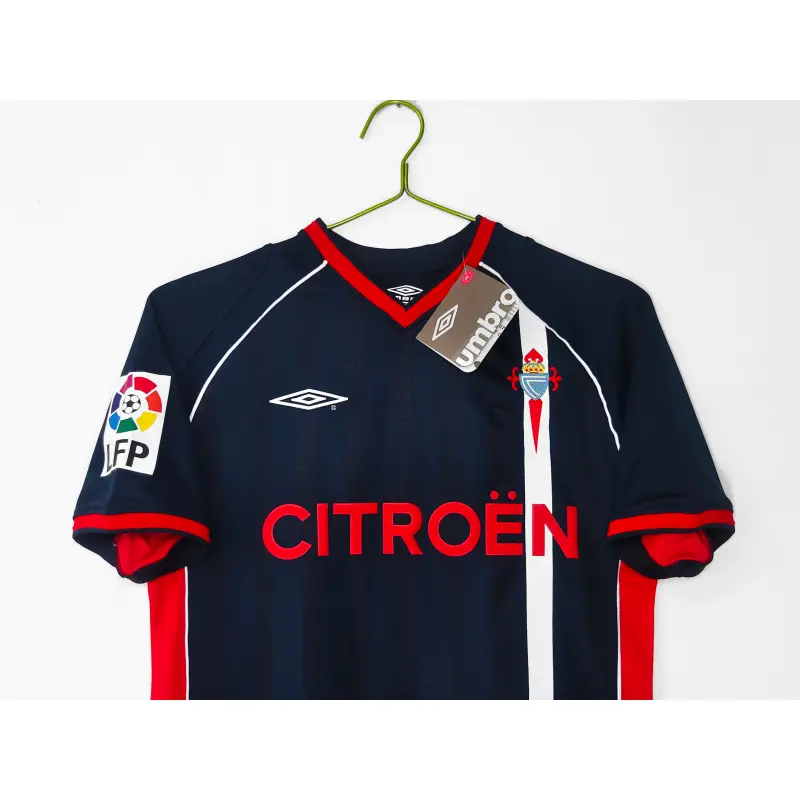 Camiseta Celta De Vigo Retro 2001/02 Away Azul Oscuro