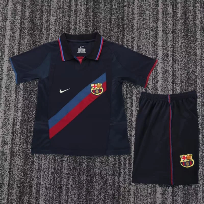 Camiseta Barcelona 2002/2003 Third Retro Rojo/Azul Niño Kit