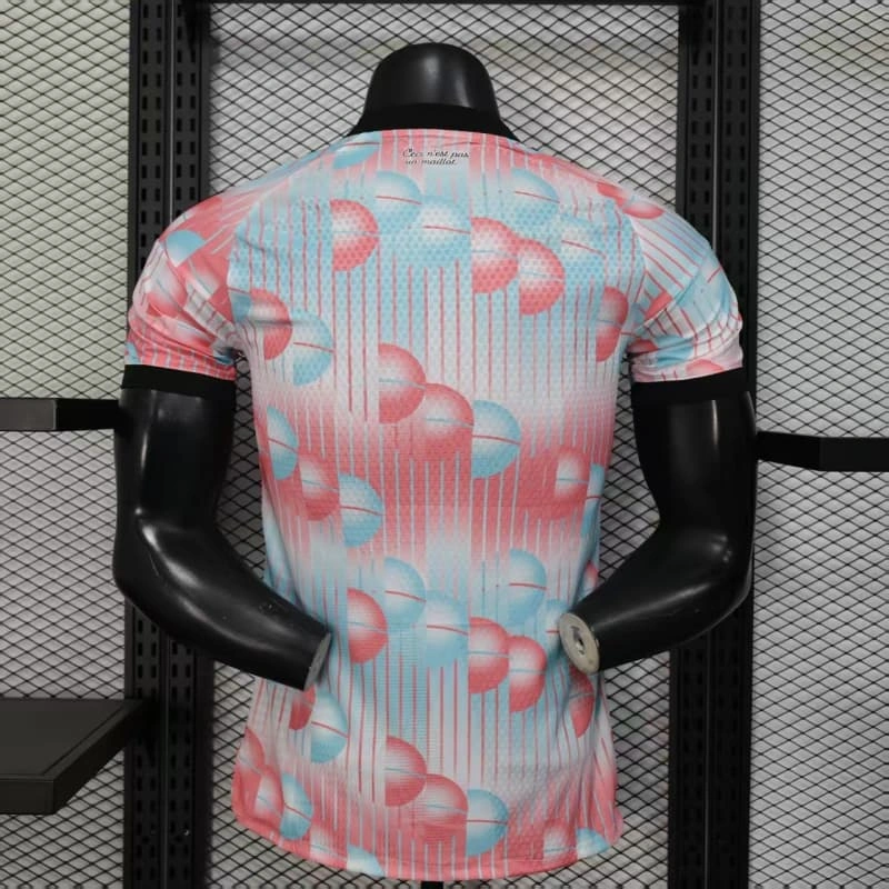 Camiseta Bélgica 2026 Away Rosa/Azul Claro (EDICIÓN JUGADOR)