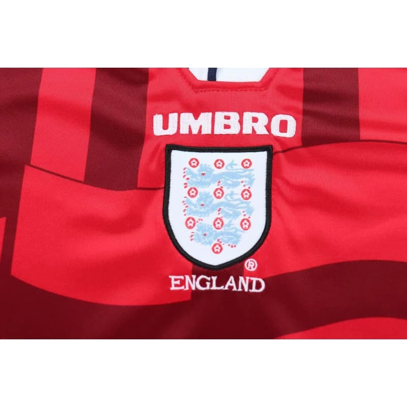 Camiseta Inglaterra 1998 Away Retro Rojo/Azul Niño Kit