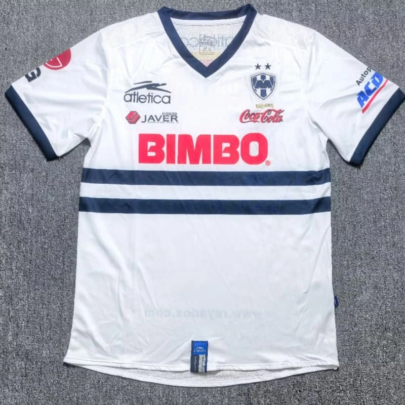 Camiseta Monterrey 2005/2006 Home Retro Blanco/Azul Marino